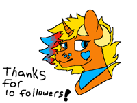 Thanks for ten followers!