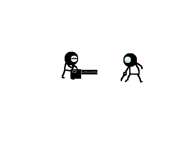 Mini gun vs knight pt 1
