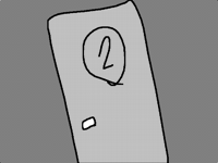 You run to the door