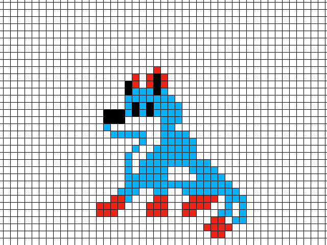 A pixel dance