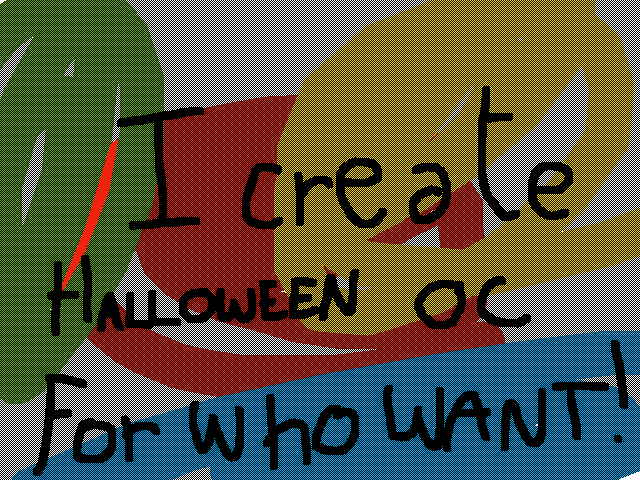 Halloween oc for all Who want *