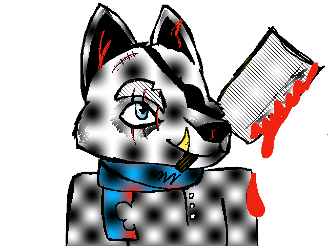 Halloween Wolf (base by @Tummy_Fish)