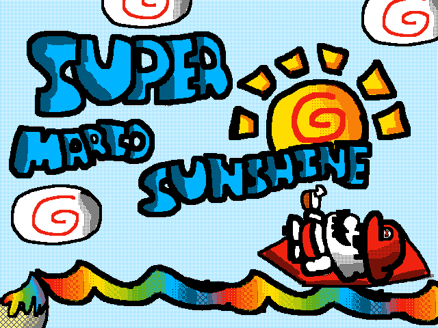 S U P E R. M A R I O. S U N S H I N E.