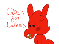 Cake is for talkers
