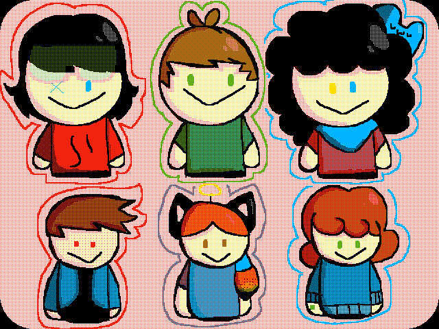 Drawing my characters as puppets r fun