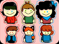 Drawing my characters as puppets r fun