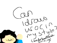 Can I draw ur oc in my style?
