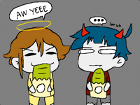 two bros chillin in...purgatory...