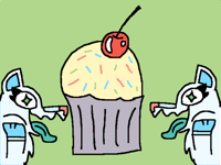 Snow’s reaction to sweets ( flash)