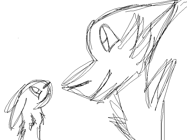 The wolf and bunny (W.I.P.)