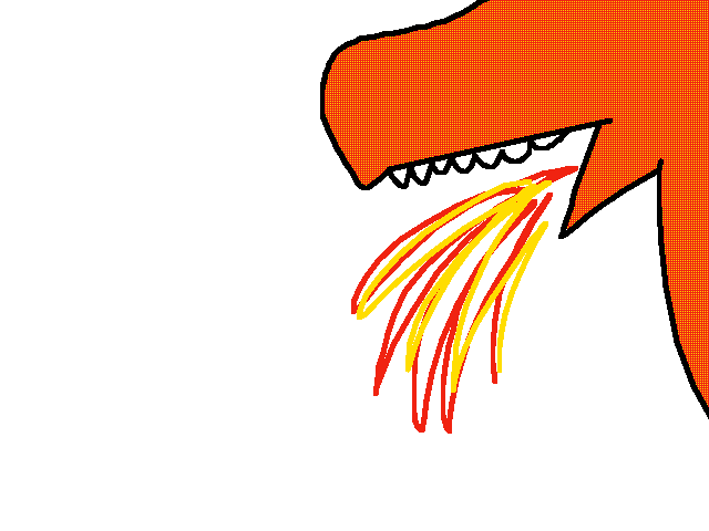 Fire dragons mouth