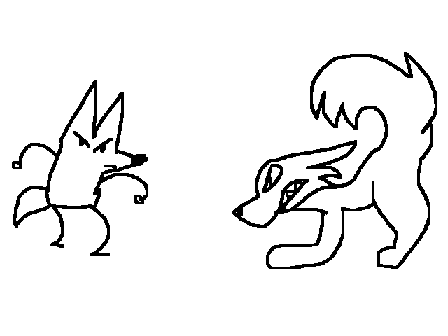 Fluff butts vs com alt foxes