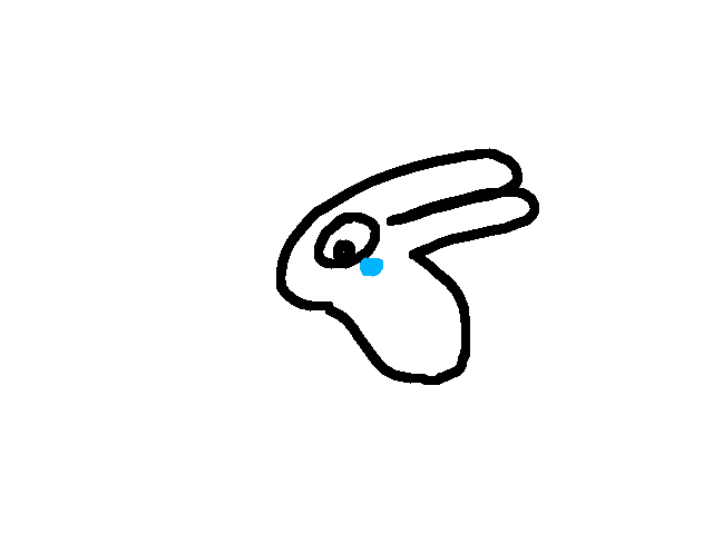 Bunny crying