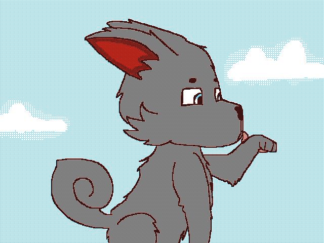 {~Blowing in the wind~}