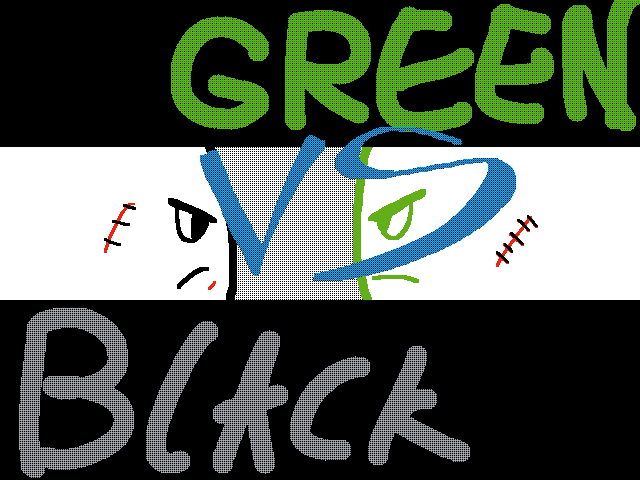 Green vs black