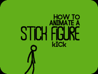 How to animate a stick figure kick
