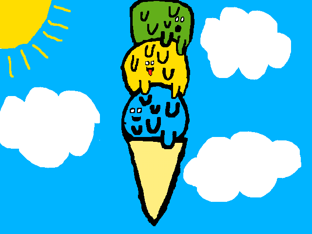 Flying ice cream