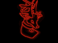 Neon reandeer