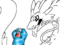 How to draw dragon arm(tutoriall)
