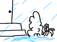 water is attacking!  flooded my neighbors' house