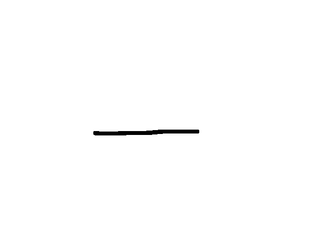 it is a line and it is wiggling. LOL! 😂
