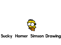 Sucky Homer Simpson Drawing