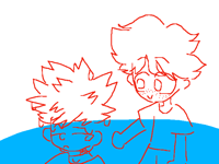 Kaachan being helped by deku-kun