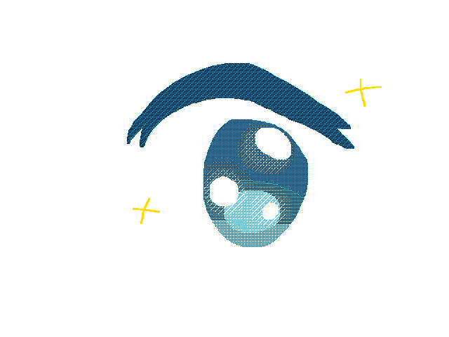 Attempt on anime eye
