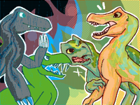 Dino collab!||w/@amananimations