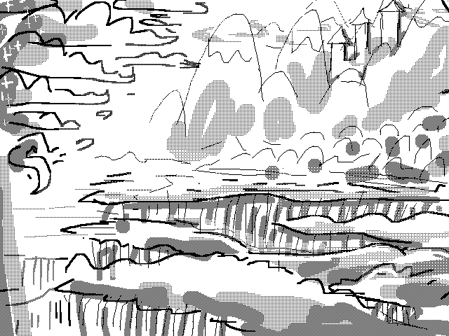 the Sky, Forest, and Mountains