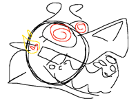 AGGRESIVELY DIGESTS CAKE