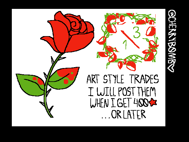 Blood and roses.