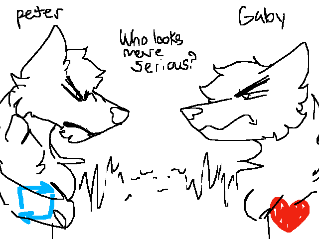 Who looks more serious?