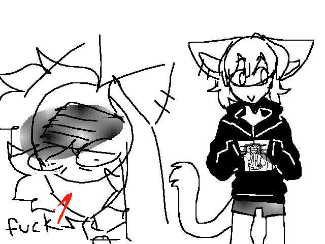 wasnt joking when i said id draw him in the hoodie