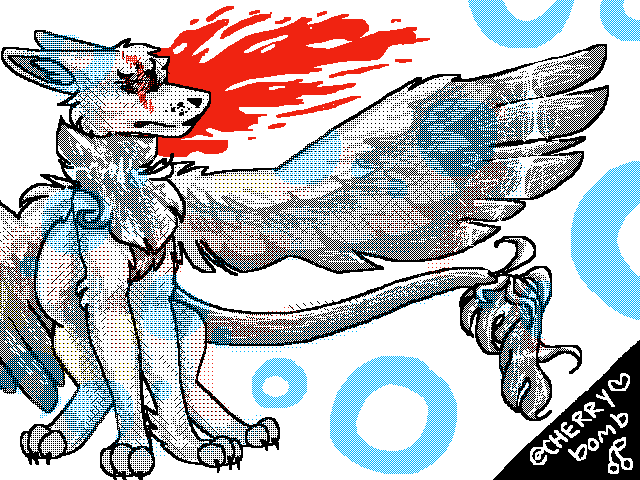 ART TRD W/ @rallraxauri that dino kid