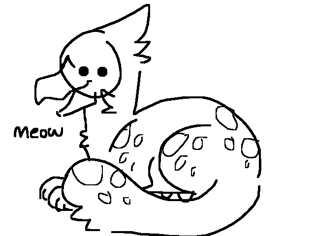 I drew a gay cat for my mom