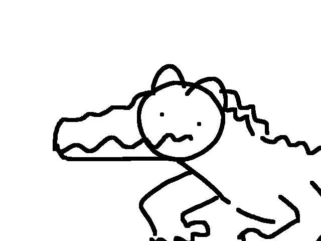 i saw an alligator on tv