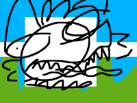 a wild seamonster approaches you