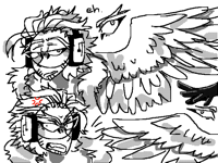 More hawks drawings bc hes hot