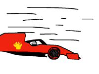 F1 driving animation test