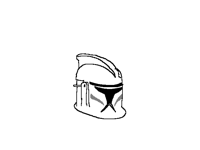 here is a failed drawing of a clone trooper helmet