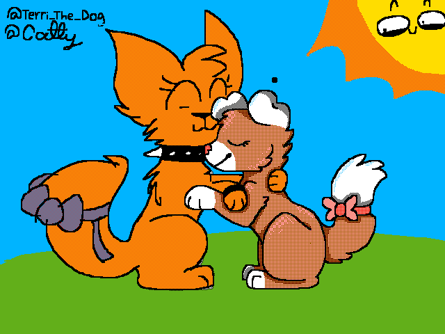 Hugging @Terri_The_Dog