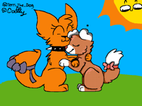Hugging @Terri_The_Dog