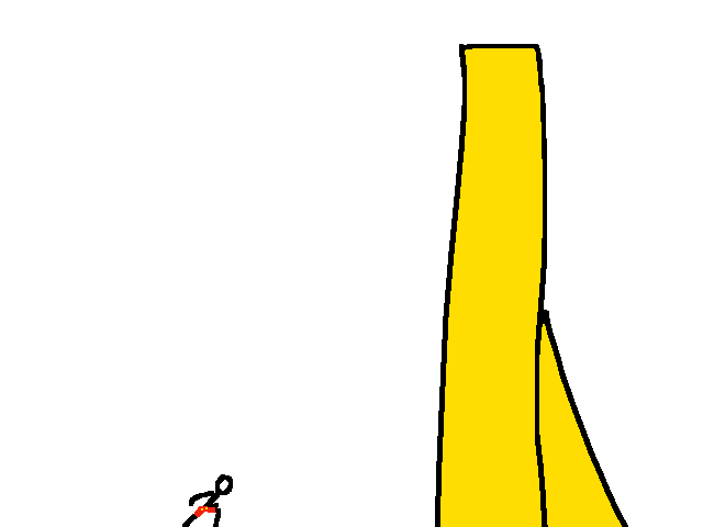 Mickey destroys a wall