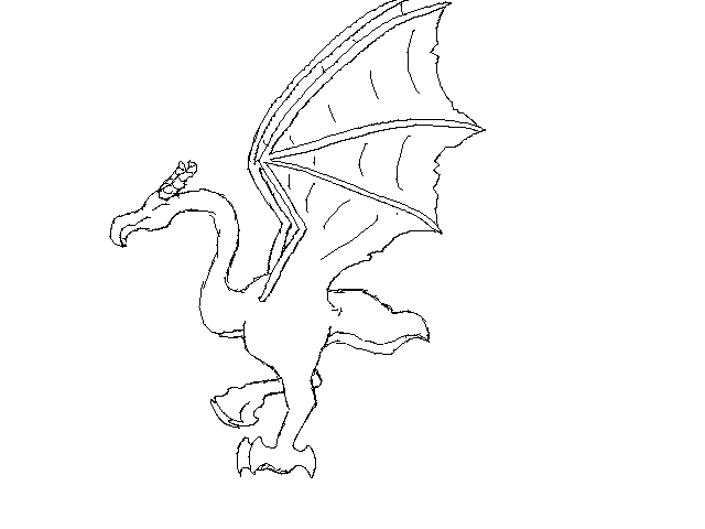 Quick dragon sketch.