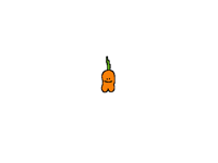 Lil pp carrot running in the garden wip