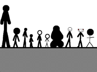Some kinds of stickmen