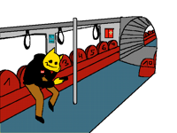 Sitting in the train collab