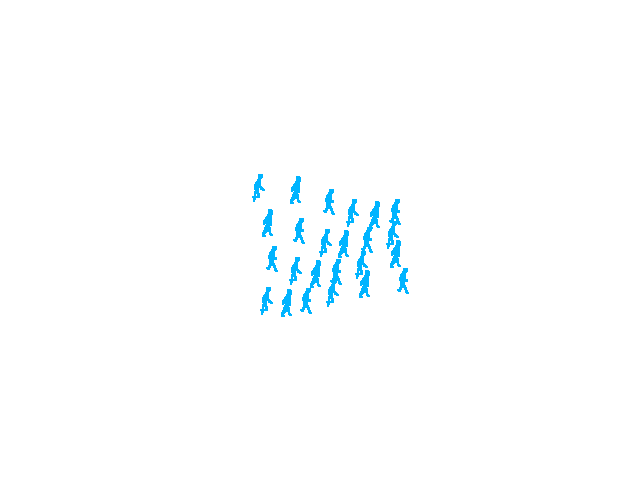 Walking people