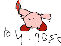Drawn by nose